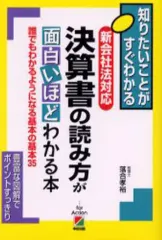 【中古】単行本(実用) ≪経済≫ 決算書の読み方が面白いほどわかる本