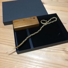 brass Special soil stick “ gracilius” × original pedestal ソイルスティック 根かき棒