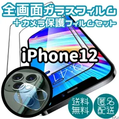 新品未使用【iPhone12】全画面保護フィルム&カメラ保護フィルムセット