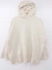 ◇ Simplicite シンプリシテェ シンプル ニット 長袖 プルオーバー パーカー アイボリー系 レディース E  【1306080008738】