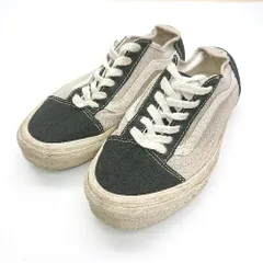 ◇ Θ VANS ヴァンズ vans off the wall スニーカー サイズ 22.5 グレー ネイビー レディース E  【1410100068906】