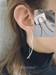 〔SaNasoeur〕【ニッケルフリー】韓国デザインゆらゆらピアス
