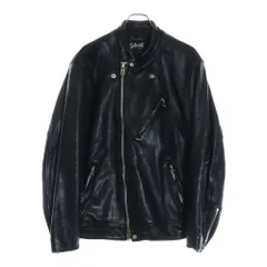 極美品✨schott ライダースジャケット　シングル　ラムレザー ブラック　L 楽天市場】schott ラムレザー ライダースの通販