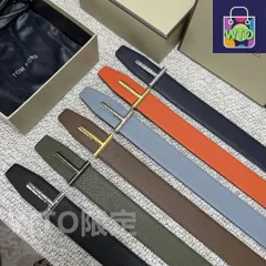 【今日特価】Tom Ford Double-Side Leather Belt エレガントデザイン