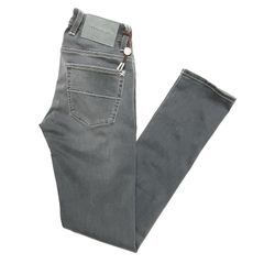 tramarossa トラマロッサ デニム / 24.7 LEONARDO ZIP 18MOONS スーパーストレッチデニム レオナルド ジップ スリム グレー / メンズ イタリア ジーンズ ブラックデニム グレーデニム / 30071283