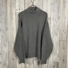 【Modigliani Sport モディリアーニ】ハイネック アクリル ニット トレーナー  L