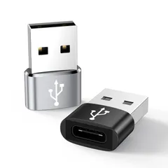 Type-C 変換アダプタ USB Type C (メス) to USB 2.0 (オス) 変換アダプタ タイプc アダプタ Quick Charger 3.0対応 USB 2.0 高速データ転送 OTG対応 MacBook Pro/Air/iPad Pro