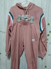 NIKE(ナイキ) レディース フード付きクロップドキモジシャツ パンツセット 90