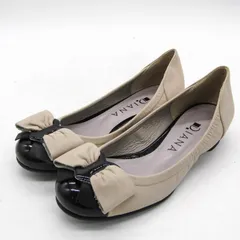 ダイアナ バレエシューズ サブリナシューズ ブランド 靴 日本製 レディース 22サイズ ベージュ DIANA 【中古】