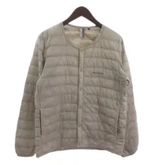 モンベル Montbell x B:MING by BEAMS 別注 スぺリオダウン ラウンドネック ダウンジャケット EX800 ノーカラー 1601109 白系 M