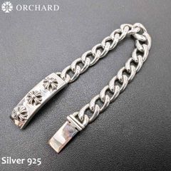 シルバー925 3連クロス 喜平 IDブレスレット 22cm メンズ レディース 高級感 デザインブレス