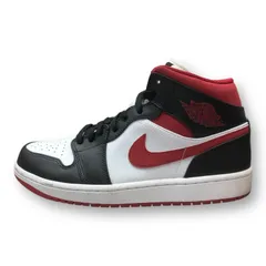 NIKE Air Jordan 1 Mid White Gym Red Black エアジョーダン1 ミッド ジムレッド ナイキ 554724-122 27cm 87079A1