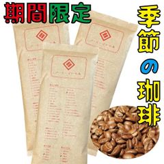 期間限定 季節の福袋♪ コーヒー豆 送料無料 お試し 季節のブレンド100g プレミアムブレンド金華山100g キリマンジャロの雫100g メール便 レギュラーコーヒー アラビカ豆 コヒー豆 ポイント消化 内祝い グルメ