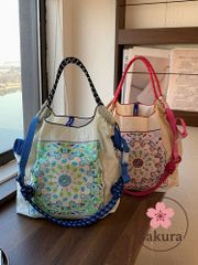 ペイズリー刺繍 ナイロンエコバッグ ショルダー トートバッグ レディース 大容量 軽量 防水 通学 斜めがけ 可愛い 買い物バッグ