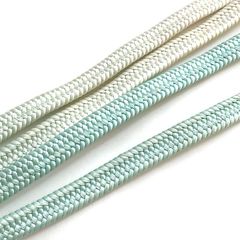 帯締め 水色 白 ぼかし グラデーションカラー 着付け 和装小物 平組 組紐 手芸材料【中古】【ネコポス配送】