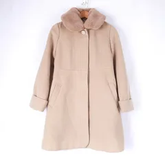 マジェスティックレゴン ウールコート ストレッチ 無地 ファー アウター レディース Mサイズ ブラウン MAJESTIC LEGON 【中古】のサムネイル