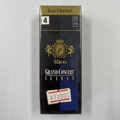 RICO  リード  グランドコンサートセレクト  バスクラリネット４（5枚入り）