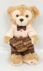 東京ディズニーシー ぬいぐるみバッジ Sweet Duffy 2011 Duffy Brings Love ダッフィー(ピンクシャツ/茶エプロン/チョコレート) 2011