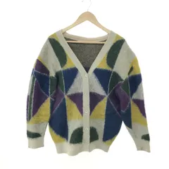 AMERI VINTAGE アメリヴィンテージ  長袖カーディガン サイズ:F 01220130151 マルチカラー ウール混 レディース 総柄 Vネック　240001118591