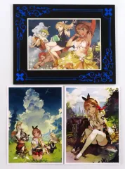 【中古】紙製ボード・プレート ライザのアトリエ キャラファインマット(イラスト3枚セット) 「ライザのアトリエ」