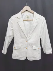 ◇ Θ KUMIKYOKU 組曲 長袖 ジャケット サイズ3 オフホワイト系 レディース P  【1409090007453】