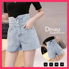 【スタッフおすすめ！】 デニム ショートパンツ レディース フレイドヘム 短パン ワイド ショーパン/ジーパン おしゃれ/ダメージ デニム 夏トレンドのリゾートムード満点のデニム おすすめ おしゃれ　かわいい　人気 QIFENG-004