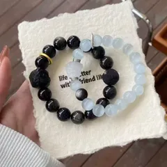 新品 未使用 黒曜石 ブレスレット メンズ レディース 開運 厄除け パワーストーン 天然石 数珠 お守り 魔除け 金運 財運 仕事運 恋愛運 健康運 ギャンブル運 願望成就 人気 強力 おしゃれ 高級 プレゼント ギフト ユニセックス 男性用 女性用