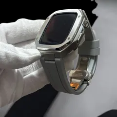 スクリューラバー アップルウォッチ　カスタム　メタル　ラバーバンド　ベルト 62