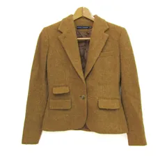 ラルフローレン テーラードジャケット アウター アルパカ混 イタリア製 レディース 2サイズ ベージュ RALPH LAUREN 【中古】