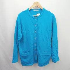 ◇ Θ 美品 AMERICAN HOLIC アメリカン ホリック シンプル系 長袖 シャツ サイズL ライトブルー系 レディース メンズ E  【1507160030834】