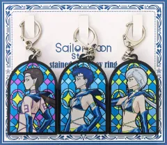 【中古】キーホルダー セーラースターライツ ストアオリジナル ステンドグラスキーホルダー3個セット 「美少女戦士セーラームーン」