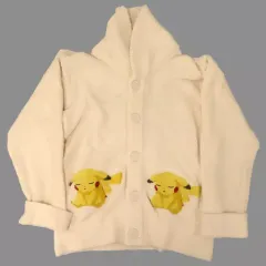 【中古】アウターウェア ピカチュウ ベビモコジャガードショールカーディガン アイボリー ユニセックスS-Mサイズ 「ポケットモンスター Pokemon Sleep meets GELATO PIQUE」