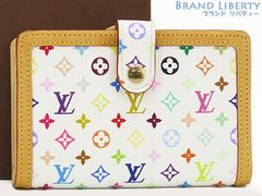 【超美品】ルイヴィトン　LOUIS VUITTON　モノグラムマルチカラー　ポルトフォイユ ビエ ヴィエノワ　がま口 二つ折り財布　コンパクト財布　ブロン　M92987