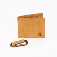 メンズ財布 Timberland ティンバーランド 本革-GENUINE LEATHER- 2つ折りスリム財布 キーホルダー付き セット USA直輸入モデル NP0601 送料無料