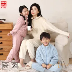 パジャマ キッズ 子ども ルームウェア セットアップ長袖 部屋着 寝巻き 子供 上下セット厚手 防寒 ナイトウェア もこもこ セットアップ あったか 男の子 女の子  肌着 あったか 秋冬 子供用  かわいいkeaiduo07