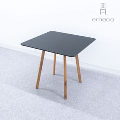 【展示品】emeco エメコ SU Square Cafe Table スクエア カフェテーブル ダイニング テーブル ウッド ブラック ネンド 定価25万