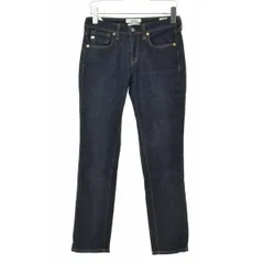 【SOMETHING】HANA SKY38 テーパード ミッドライズ ストレッチ ストレートデニムパンツ