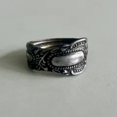 スプーンリング　フォークリング　エイジング加工　old vintage加工　stainless製