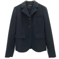 Emporio Armani エンポリオアルマーニ 長袖 ジャケット 40 ネイビー系 レディース 古着