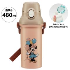 水筒 直飲み プラスチック 大容量 480ml 食洗機対応 キッズ 幼児 ワンタッチ スケーター PSB5SANAG