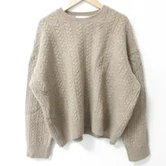 美品 ebure エブール カシミヤブレンド 長袖 オーバーサイズ