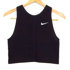 ナイキ タンクトップ ノースリーブ シャツ トップス ドライフィット スポーツウエア レディース Mサイズ ブラック NIKE 【中古】