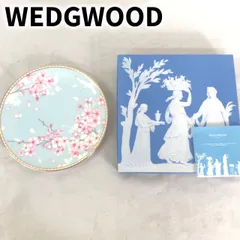 ウェッジウッド スプリングブロッサム 水色プレート2枚セット ウェッジウッド・ スプリングブロッサム・水色のプレート2枚・桜文
