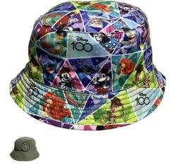 新品　子供用帽子２個セット　ディズニー100周年JALコラボ　リバーシブルバケットハット　キッズ54cm