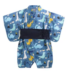 大特価　ロンパース 和装 着物 甚平 浴衣 ベビー服 赤ちゃん はっぴ 男の子 女の子 夏 七夕 出産祝い 新生児ギフト プレゼント [KISBINI] 記念写真撮影 初節句 お食い初め お宮参り お盆祭り 70 80 90