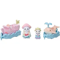 エポック社 シルバニアファミリー ゆうえんち ゆうえんちのりものセット-お船・イルカ- ｺ-80 3歳以上 おもちゃ ドールハウス