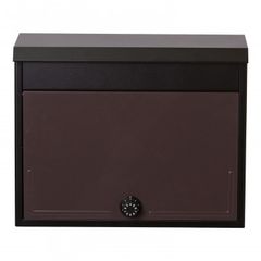 木製ポスト 郵便受け ウォルナット塗装 ハンドメイド 壁掛けポスト