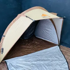DOD キャンプテント ベージュ ウサギロゴ　加水分解　ジャンク品 DOD テント わがやのテントS T2-981-TN dod アウトドア キャンプ