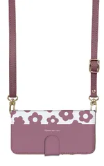 Galaxy S21 5G SC-51B SCG09 ケース 手帳型 ギャラクシーS21 スマホケース スマホショルダー レザー ストラップ お花 花柄 フラワー おしゃれ かわいい  調節可能 130cm  カラー05