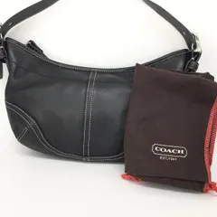 美品　コーチ　ハンドバッグ　黒　ホーボー　ワンショルダー　レザー　9541　T7 美品 コーチ ハンドバッグ 黒 ホーボー ワンショルダー レザー